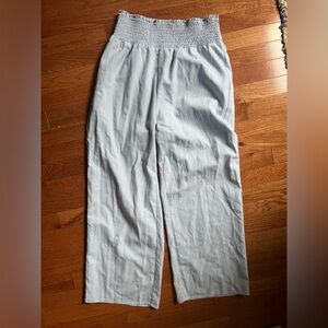 Crescent baby blue trousers